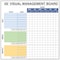 5S Supplies 5S Cleaning Visual Tracking Board Aluminum Dry Erase 36in x 36in 5SDIALYTRACKBRD-3624-DRYERASE - alternate 1